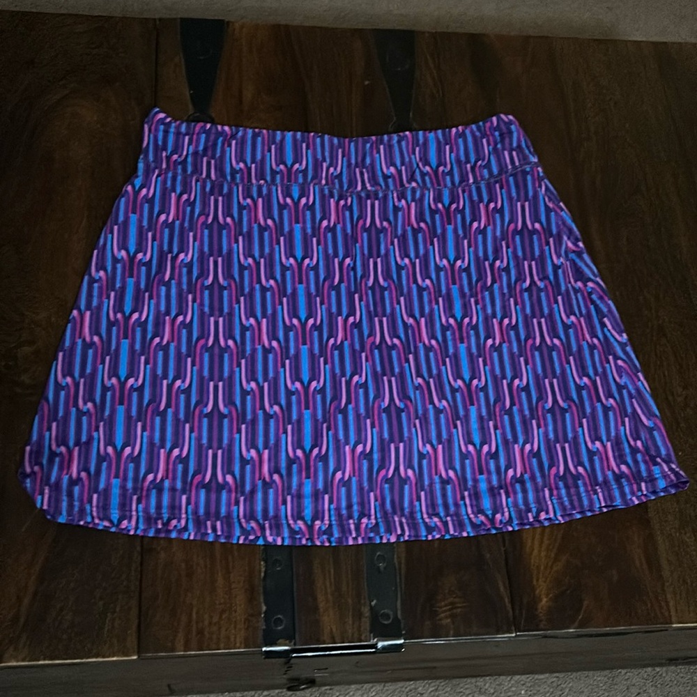 Spunkwear Skort made in the USA has UPF50+, breathable with stretch.